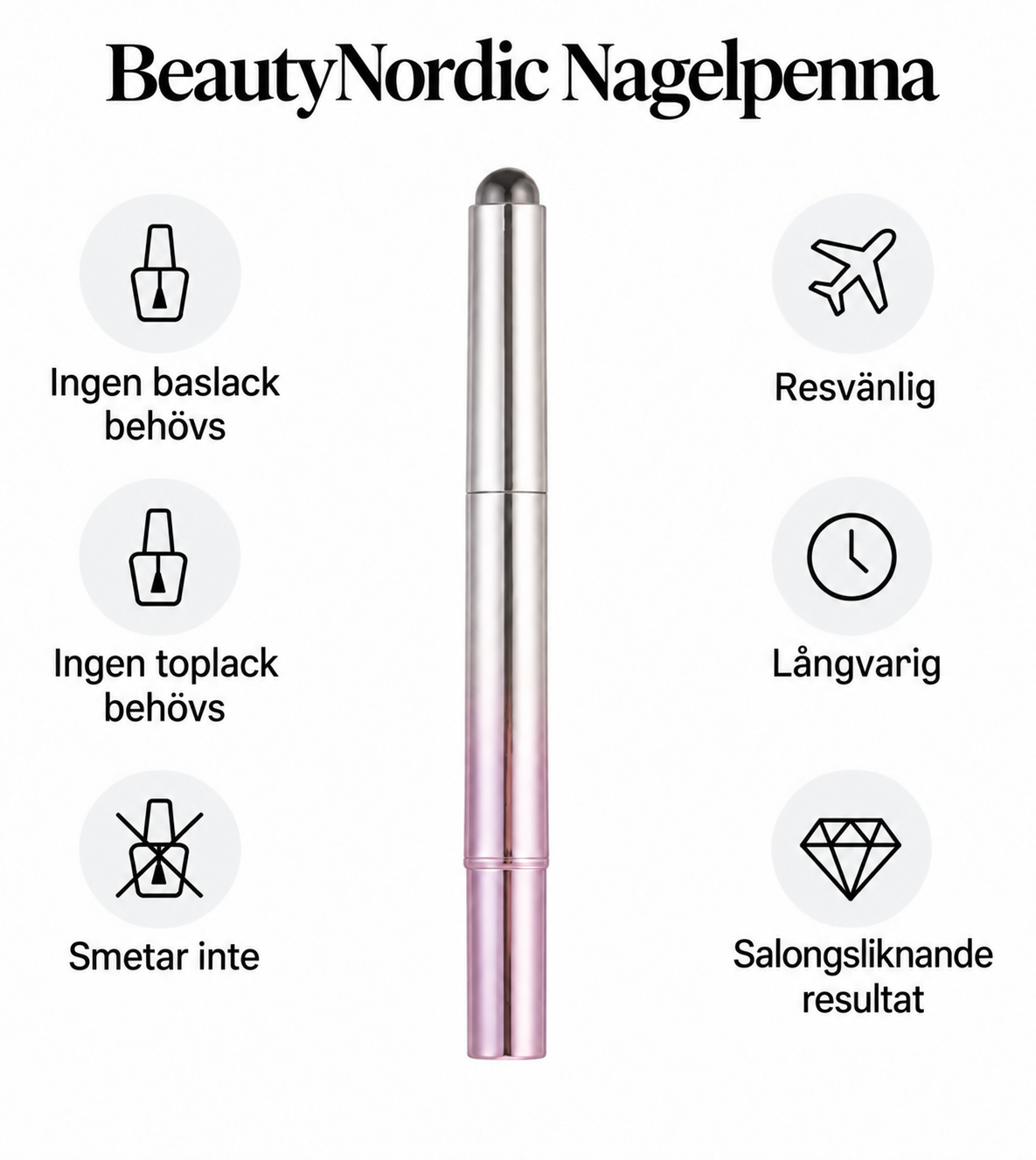BeautyNordic Nagelpenna